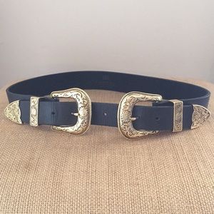 B-Low The Belt Bri Bri waist double buckle belt M